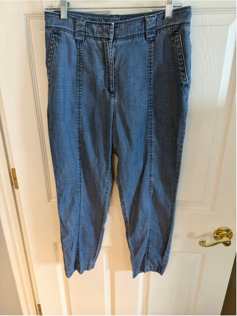 Talbots women's size 6 petite Tie Waist Ankle Chinos no tie